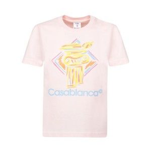Casablanca Pink Graphic Print Organic Cotton T-Shirt - NWT